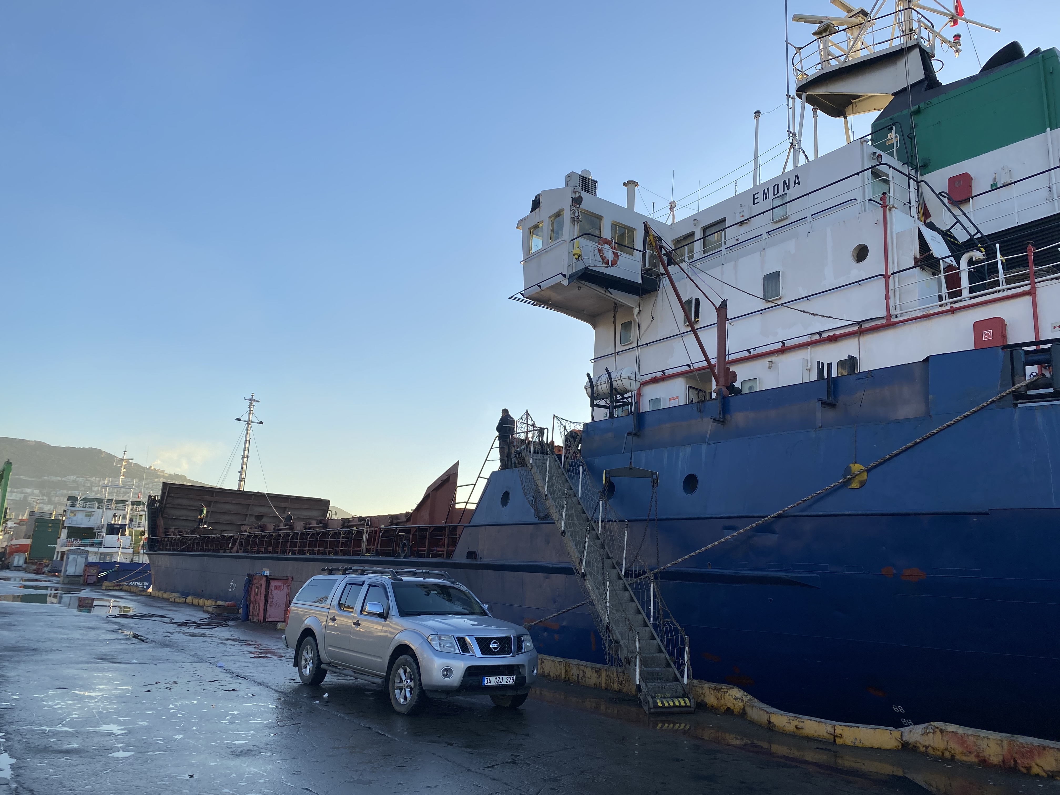 Comprehensive Repair of Hatch Covers on MV EMONA by Bodursan at Diler Port